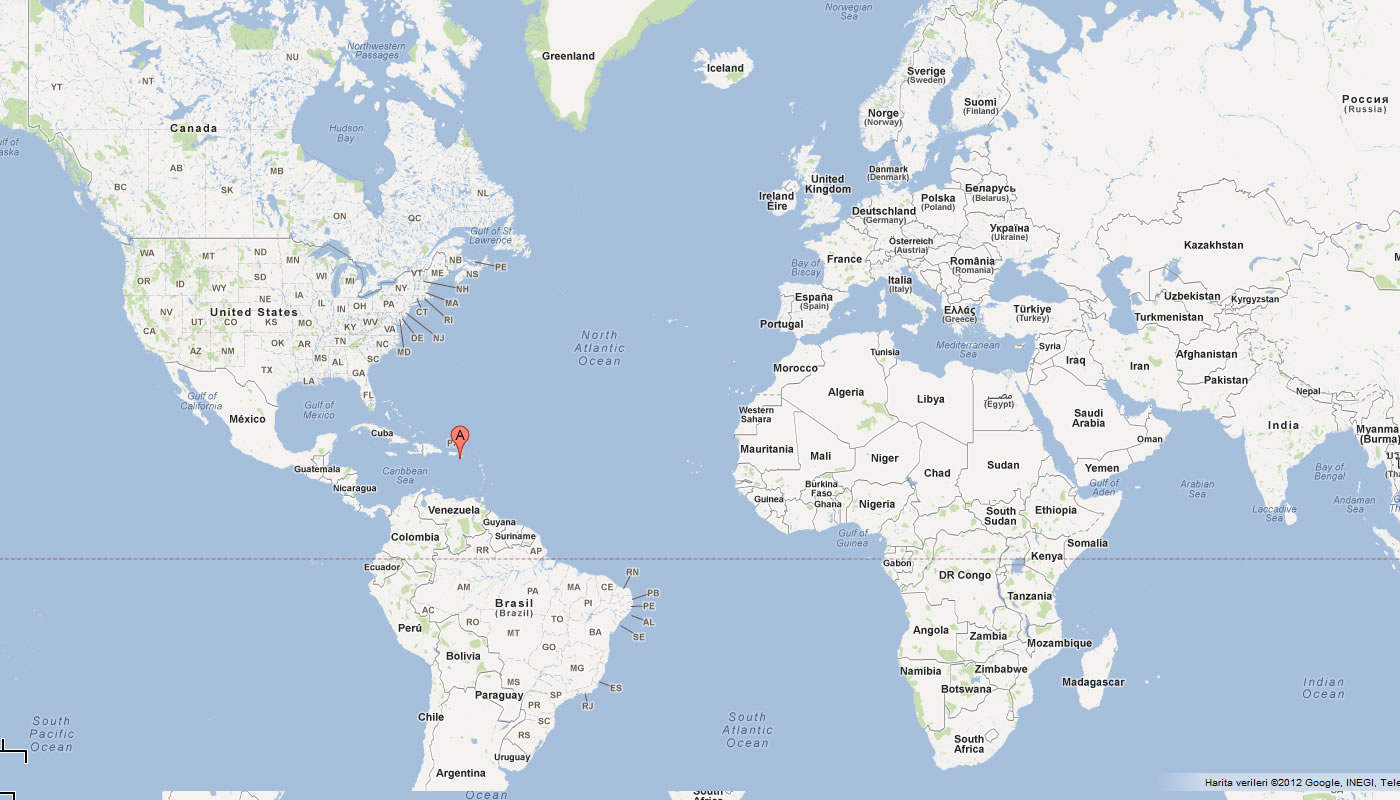 carte du Iles Vierges des etats Unis monde